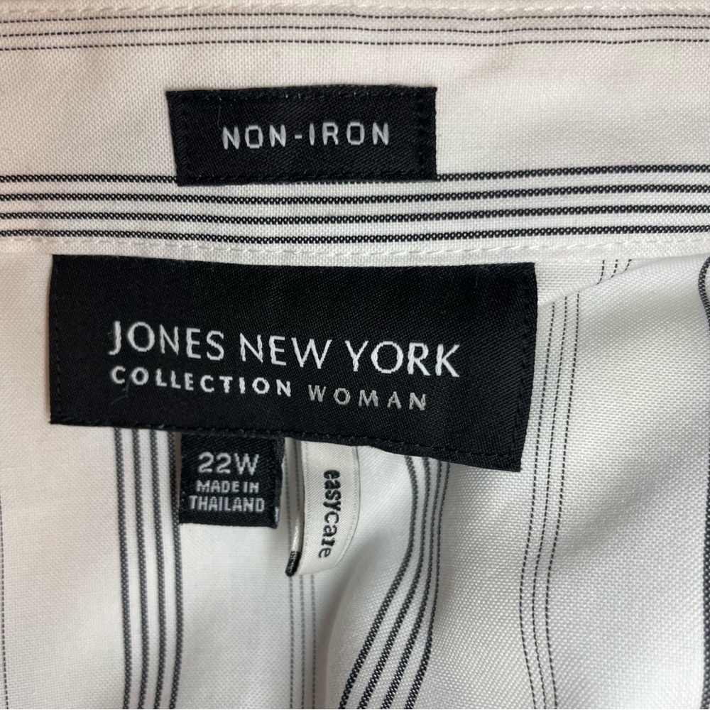 Women’s Jones NY Striped Button-Down Shirt - Picture 13 of 13